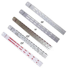 1pc Mixing Tool Standard Car Paint Ruler Suitable for Cars Paint Ruler Corrosion-resistant Thickening