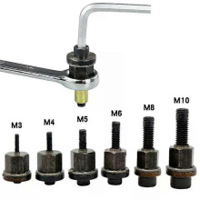 1st handnitmutter pistolhuvudmuttrar Enkel installationsmanual Riveter Rivnut verktygstillbehör för