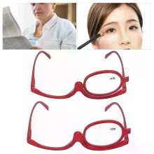 1x vergrootglas voor make-up, oorverzorging, enkele lens, draaibaar, modieuze oogmake-upbril voor vrouwen