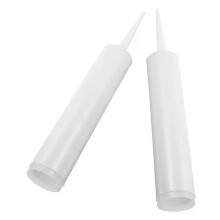 2 stuks witte glazen naad lege kittube herbruikbare PVC voeg applicator voor reparatie van stenen kittubes