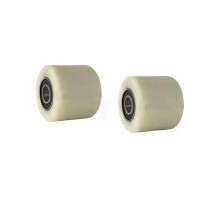 2 stycken Palltruck Rullar Diameter 80 mm Bredd 70 mm Nylon lastrulle/hjul med kullager