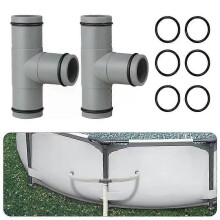 2 tipi di connettori per tubi flessibili per piscina, giunto per tubo della pompa del filtro della piscina