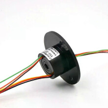 2/4/6/12 Kanaler/ Ringar Slipring med hål Dia5mm 2A Elektrisk Slipring ihåligt skaft