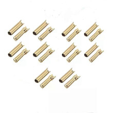 2/5/10 paar vergulde 40 bananenstekker kogel mannelijke vrouwelijke connector voor RC Lipo-batterij