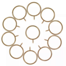 20 Pcs Metall Vorhang Hängen Ringe Messing Vorhänge Öse Gardinen Stange Eisen mit Ösen Holdback