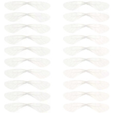 20 stuks gesimuleerde libellenvleugels oorbelaccessoires kunstmatige libellenvleugels hangers nepvleugels