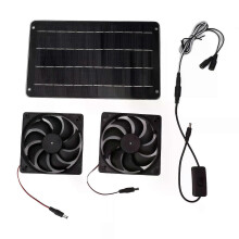20 W aurinkovoimalla toimiva tuuletin 12 V tehokas energiaa säästävä aurinkopaneeli tuuletinsarja kytkimellä