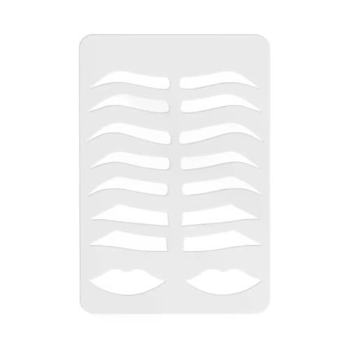 1pcs Plastic Microblading Reusable Practice Stencil Eyebrow & Lips Template Shape Permanent Makeup Tattoo