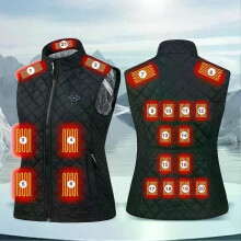 Gilet chauffant USB 21 zones de chauffage, vestes chauffantes électriques, vêtements de sport, manteau