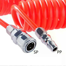 1 stuk veerbuis 3M 6M 9M 12M 15M OD 8mm x ID 5mm flexibele PU-terugslagslang voor compressorluchtgereedschap