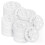 200 Pcs 177 Inch/ 45 mm Plastic Insulation Washers Load Spreading Polypropylene Washers for Fixing & 1