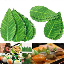 200/1000 kpl Vihreä lehti Japanilainen Ruoka Sushi Koriste Lehdet Sushi Ruoho Creative Plastic Leaf