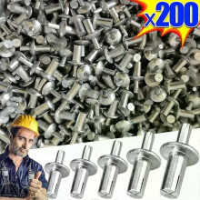 200/10 stuks aluminiumlegering expansieklinknagels hameraandrijving expansienagels kop piercing klinknagel