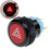 22mm red led emergency warning flash light push button self-locking switch 1