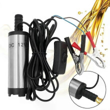 1 set pompa di trasferimento carburante elettrica pompa sommergibile per rifornimento di olio e acqua
