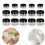 20pcs 3g-20g Empty Clear Plastic Sample Container Cosmetic Jar Lotion Nail Make Up Powder Pot 1