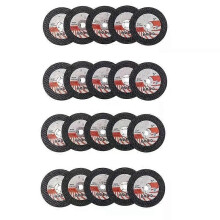 20 stuks 75 mm mini-slijpschijf, cirkelvormig, harsslijpwiel voor haakse slijper met een boring van