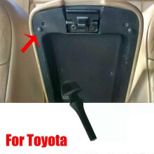 1x Caja de almacenamiento para consola central de coche, reposabrazos, cojín de goma para Toyota Avensis