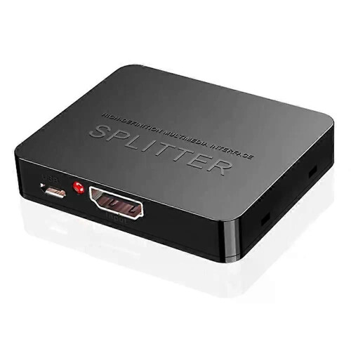 1x2 4K HDMI-compatible Splitter Switch 1 in 2 Out Video Distributor Amplifier Dual Display for Box PC