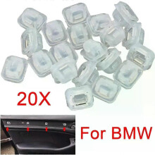 20 kpl Oven verhoilun paneelipidikkeet Muoviset auton kiinnitysklipsit BMW 3-sarjan E46 E90 E91 E92