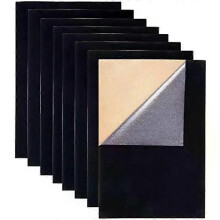 20PCS Halloween Black Velvet Fabric Sticky Back Adhesive Back Sheets A4 Sheet (83 x 118) Self-Adhesive