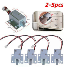 2-5 kpl DC 5V-6V 12V magneettilukko mini pienikokoinen solenoidi sähkömagneettinen elektroninen kaapin
