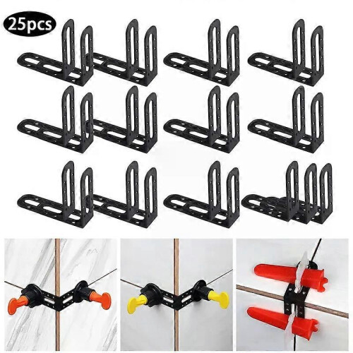 25PCS Tile Leveling Angle System Clips For Floor Wall Leveler Tile Leveling Spacers Locater Adjuster