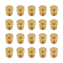 20 stuks LPG-conversiekit M6075mm messing straalpijp voor propaan LPG aardgasleidingboiler DIY