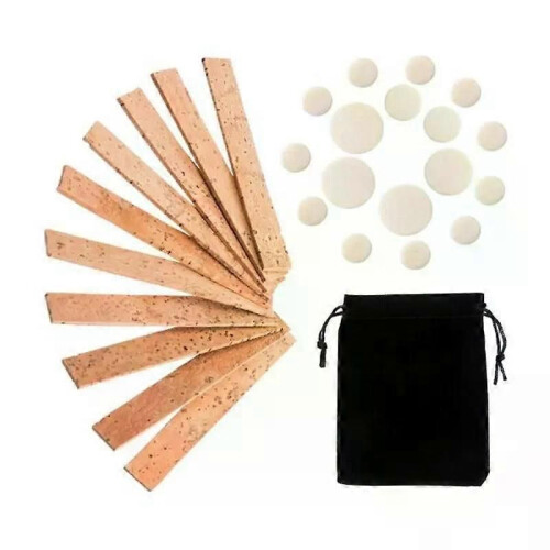 27 Pcs Clarinet Instrument Accessory Replacement Kit Include 10 Neck Connection Cork and 17 Woodwind