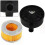 2 PCS Air Compressor Silencer Muffler Set 20mm Intake Air Filter Silent Oil-free Machine Filter Element 1