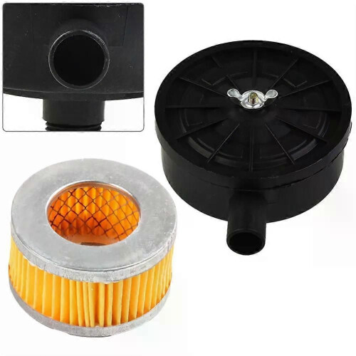 2 PCS Air Compressor Silencer Muffler Set 20mm Intake Air Filter Silent Oil-free Machine Filter Element