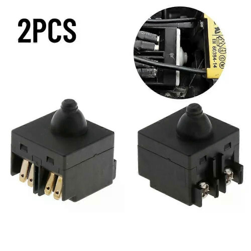 2 PCS Angle Grinder Switch Push Button Switch For 100mm 4inch Angle Grinder Parts Accessories Replacement
