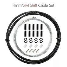 Kit cavi freno/cambio bici da 2 m/25 m, set cavi deragliatore bici da strada da 4 mm/5 mm con alloggiamento