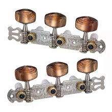 2st 1:18 klassisk silvergitarrtuner Stämning av maskinhuvuden Nyckelpinnar för gitarrdelar