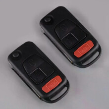 2 Stück 3-Tasten-Schlüssellose Fernbedienung Flip Shell Fit für Chrysler Crossfire 2004-2008 Mercedes