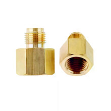 Adattatore per tubo flessibile del propano per camper da 2 pezzi, tubo femmina 1/4 NPT x 1/4 maschio