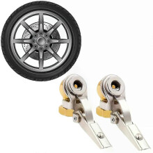 2Pcs Closed Ball Air Chuck mit Clip Auto Luftpumpe Adapter 1/4 Zoll Auto Reifen Inflator Ventil Stecker