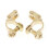 2Pcs Small 46mm x 40mm Durable Replacement Auto Car Battery Terminal Clamp Clips Brass Connector 1