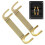 2 stuks luidsprekerkabelconnectoren, koperen luidsprekerbedradingsogen, gouden luidsprekerbedradingsogen, 1