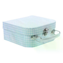 2 STÜCKE Stilvolle Plaid Kinder Tragbare Geschenkbox Faltbare Aufbewahrungsbehälter Reise Andenken Fall