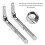 2Pcs Foldable Microwave Oven Shelf Rack Stainless Steel Support Frame Stretch Adjustable Wall Mount 1