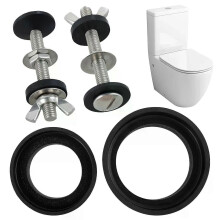 2PCS Universal Toilettentank zu Schüssel Schrauben Kit Toilettenschrauben Wasserdichte Unterlegscheiben