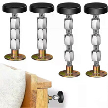 2 piezas de herramientas antivibración para marcos de cama, topes para cabecero, soportes ajustables,