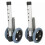 2pcs Walker Feet Casters Lockable Walker Wheels Adjustable Height Prevent Deformation with Brake Wheel 1