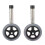 2pcs Walker Wheels Universal Walker Wheels Replacement 6 Adjustable Height Rollator Wheels Accessories 1