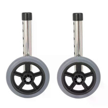 2 stuks rollatorwielen Universele rollatorwielen Vervanging 6 Verstelbare hoogte Rollatorwielen Accessoires