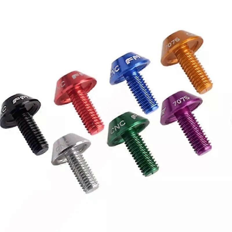 Lot De 4 Vis M5 X 12 Mm Pour Porte-bidon Vélo – Alliage Acier, Couleur Verte (autres Couleurs Dispo)