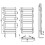 AICA (Anthracite, 1000x450mm) Heated Towel Rail Flat Central Heating Radiator 3
