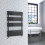 AICA (Anthracite, 1000x600mm) Heated Towel Rail Flat Central Heating Radiator 2