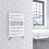 AICA (White, 650x400mm) Heated Towel Rail Flat Central Heating Radiator 2